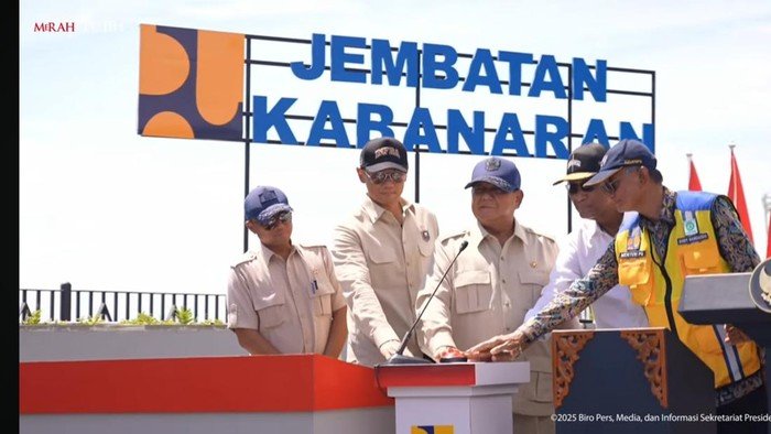 Presiden Prabowo Resmikan Jembatan Kabanaran, Fokus Benahi Kawasan dan Dorong UMKM