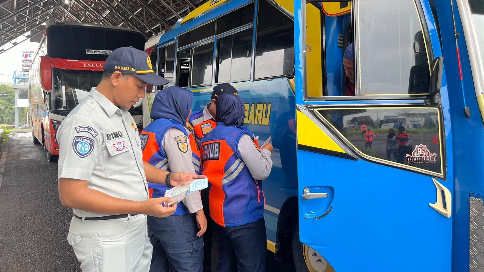 PT. Jasa Raharja Cabang Semarang Gelar Ramp Check di Terminal Tipe A Mangkang