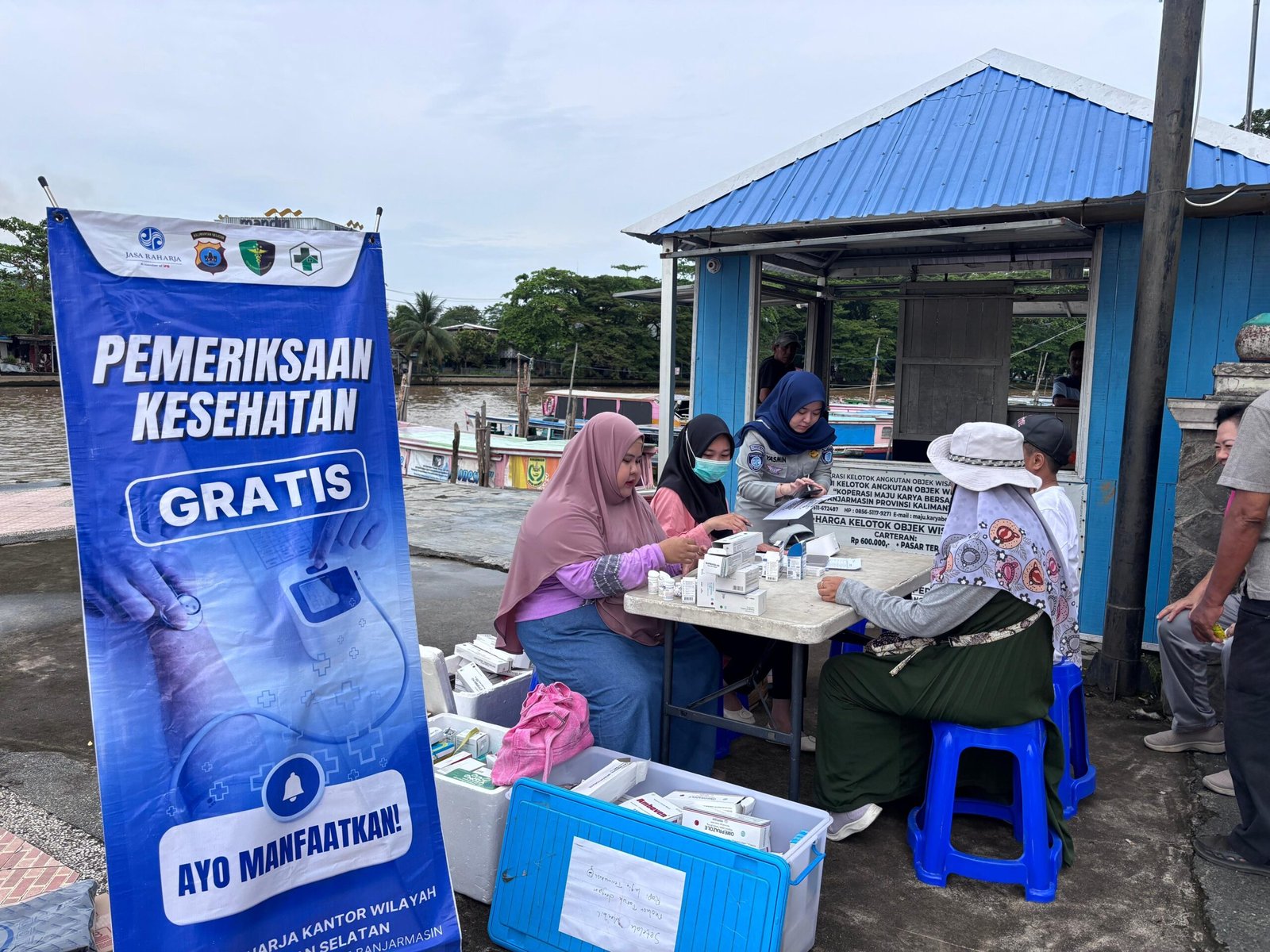 Jasa Raharja Kalsel Hadirkan Layanan Kesehatan Gratis di Siring Bekantan Banjarmasin