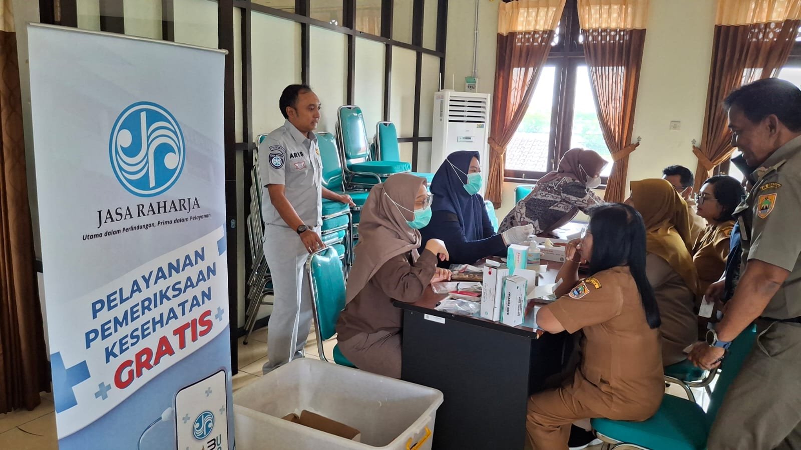 Jasa Raharja Surakarta Gelar Pengobatan Gratis di Kecamatan Sragen