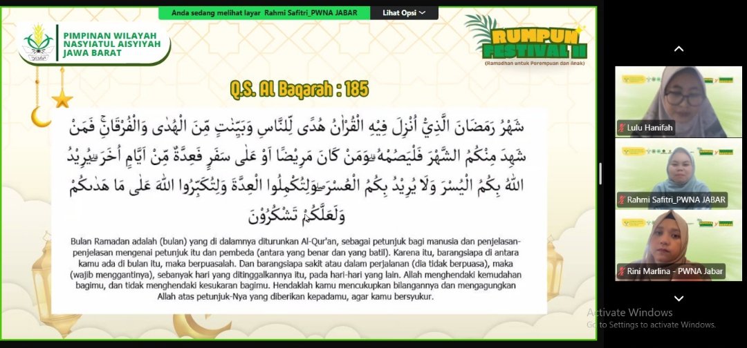 ‎Di Bulan Ramadhan, Nasyiatul Aisyiyah Jabar Dorong Dakwah Digital dan Kepedulian Sosial, Perkuat Peran Perempuan