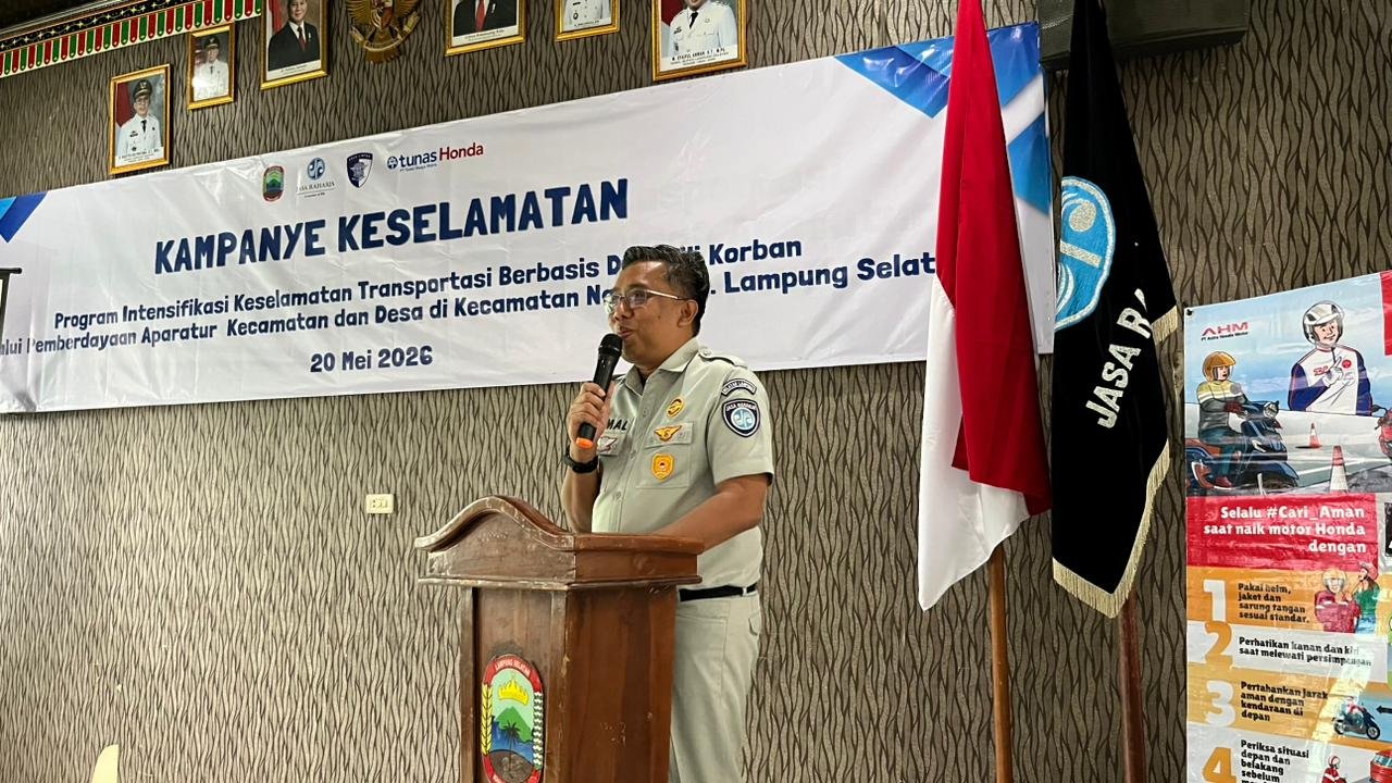 Tekan Fatalitas Kecelakaan, Jasa Raharja Lampung Gelar Kampanye Keselamatan di Kecamatan Natar
