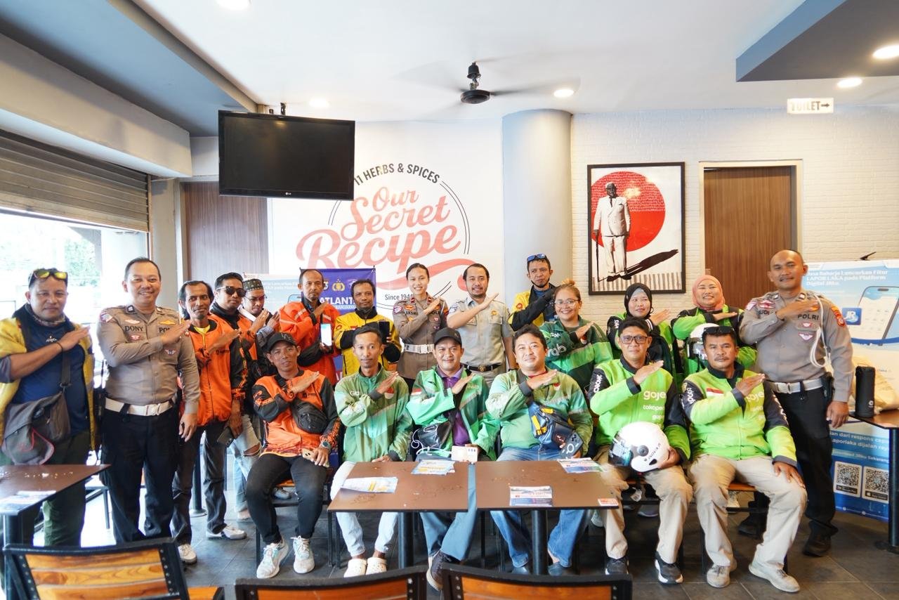 Jasa Raharja Kalsel Edukasi Ojol Gunakan Fitur Lapor Laka, Pelaporan Cepat Kecelakaan Melalui Aplikasi JRku