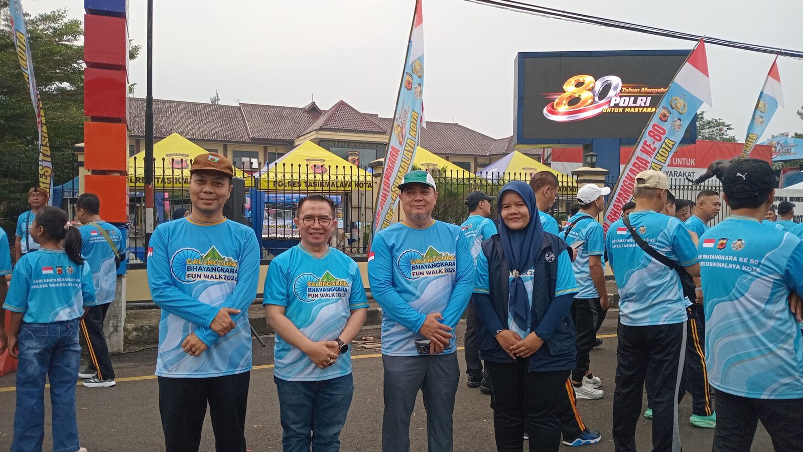 Semarakkan HUT Bhayangkara ke-80, Jasa Raharja Bersama P3D Wilayah Kota Tasikmalaya Ikuti Kegiatan Fun Walk 2026