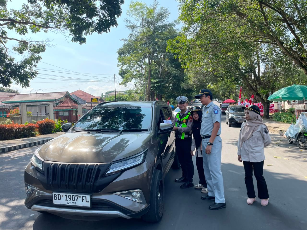 Jasa Raharja Bersama Tim Pembina Samsat Rejang Lebong Gencarkan Sosialisasi Kepatuhan Pajak Kendaraan Bermotor