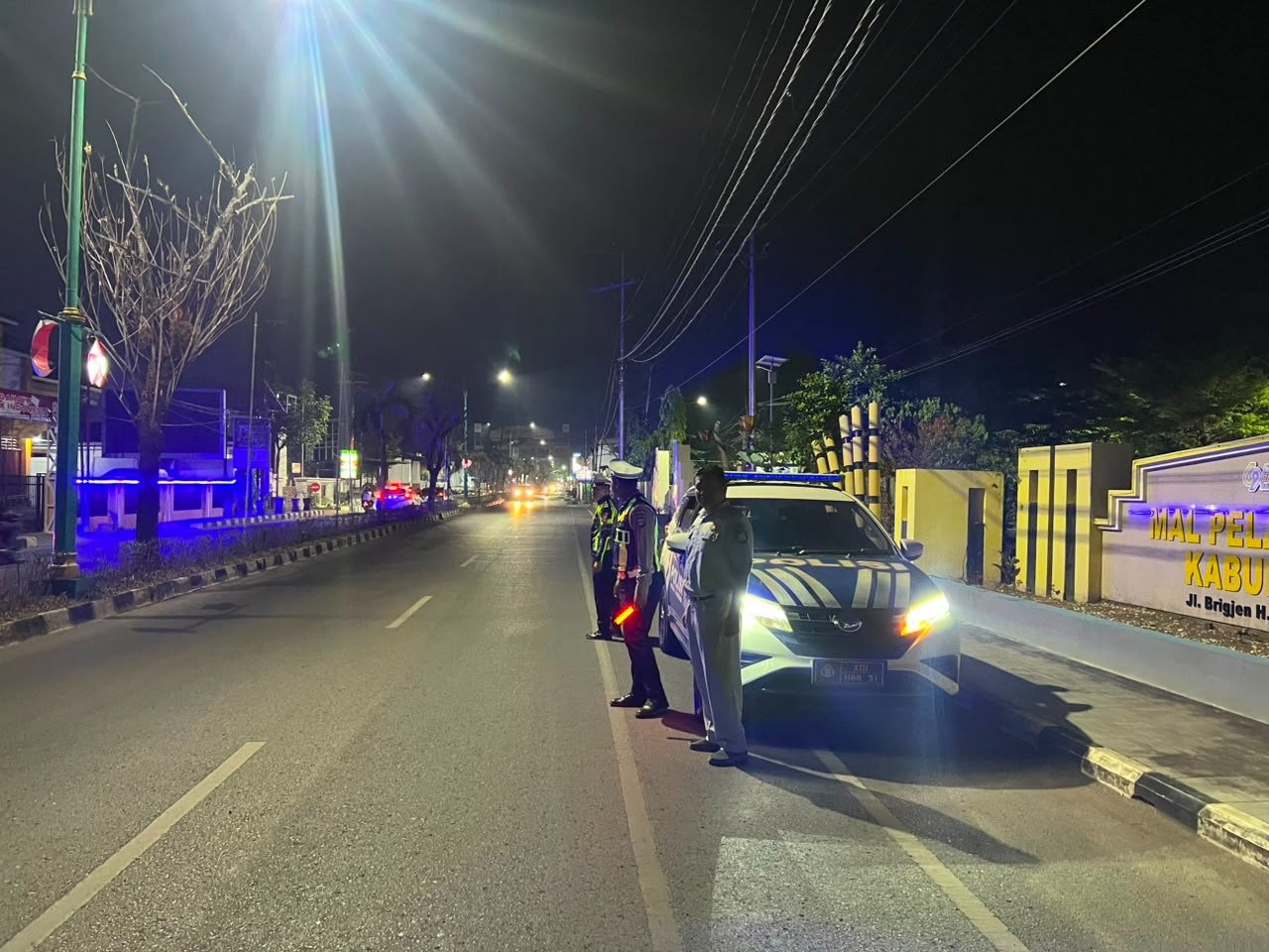 Jasa Raharja Bersama Satlantas Polres Tapin Gelar Patroli Malam, Cegah Balapan Liar dan Kecelakaan